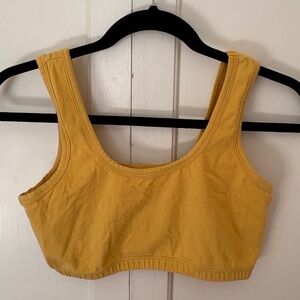 EUC ARQ Full Coverage Bra in color Buttercup Size L.